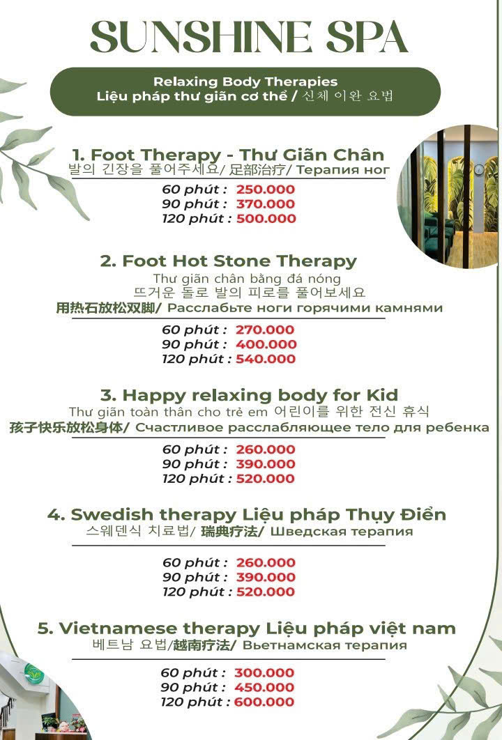 spa nhatrang services